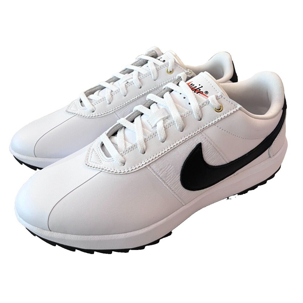 Nike Cortez G NEW Size 9.5 White & Black Womens Spikeless Golf Shoes CI1670 101